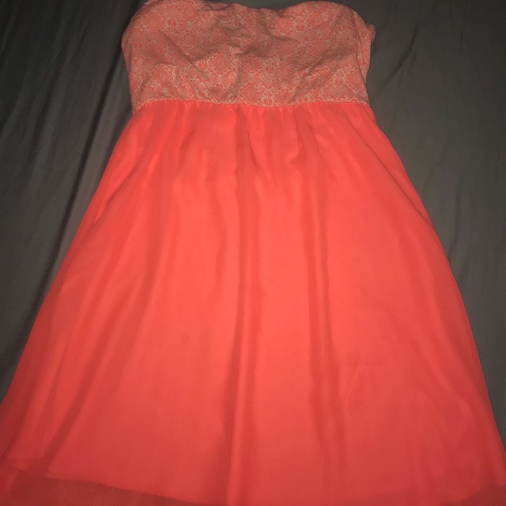 Pink mini dress